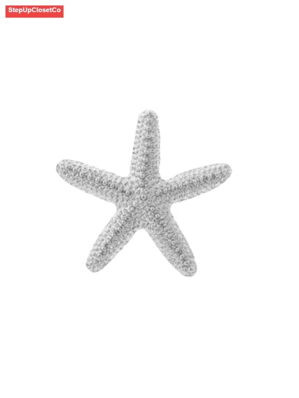 Starfish Brooch Pin Women Chunky Plated Gold Sea Star Lapel Pin Ocean Beach
